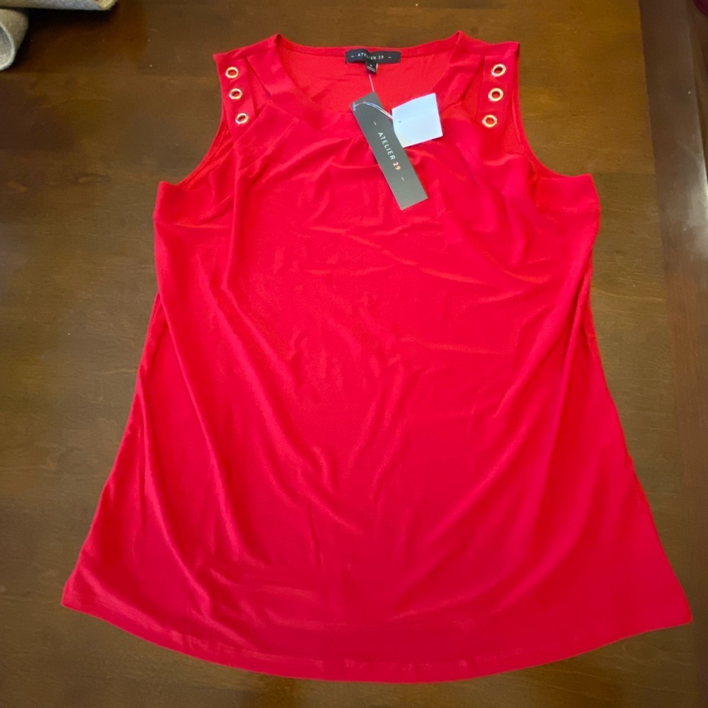 Red dress shirt